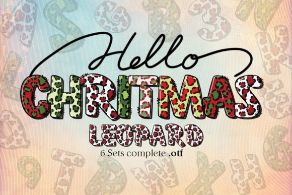 Christmas Leopard: A Wildly Festive Typography Adventure