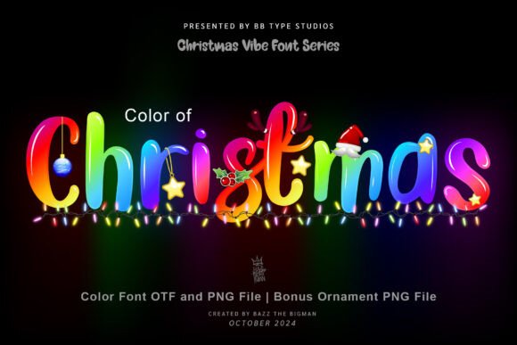 Color of Christmas: A Festive Font for Holiday Creations