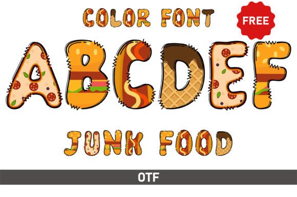 Junk Food Font: A Playful Choice for Creative Projects