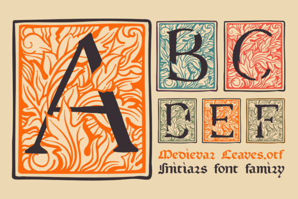 Medieval Leaves: A Decorative Font with Historical Flair