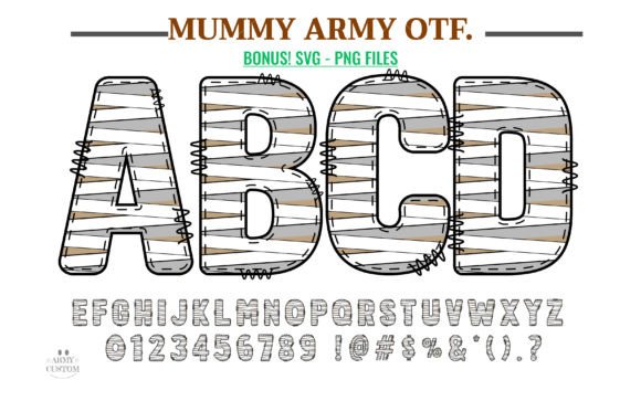 Mummy Army: A Spellbinding Font for Halloween Magic