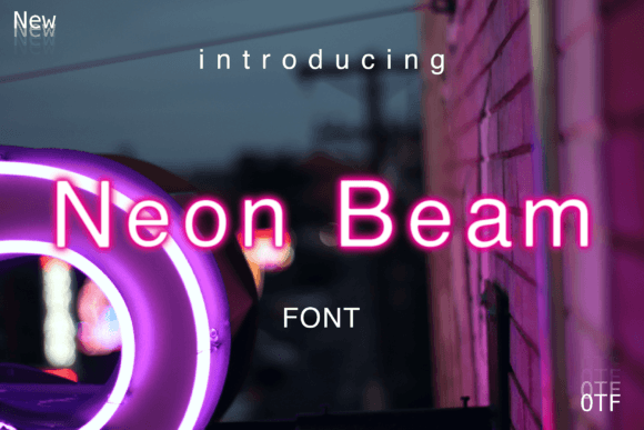 Neon Beam: A Vibrant Display Font for Modern Projects