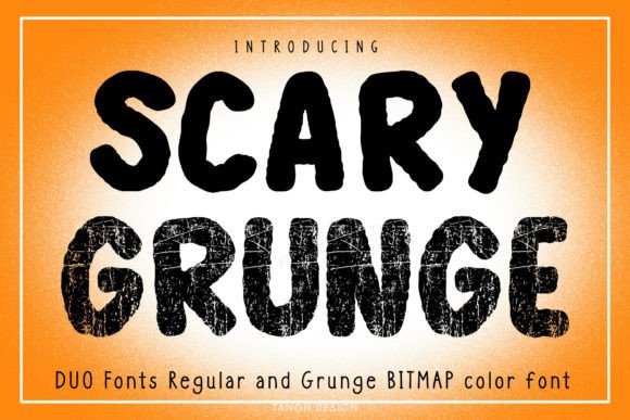 Scary Grunge: The Distressed Bitmap Font for Edgy Design