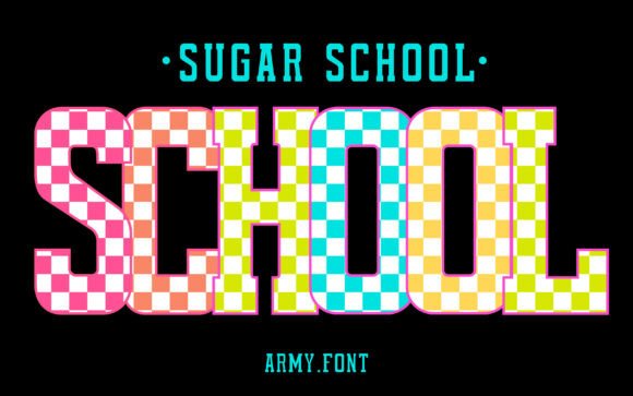 Sugar School Check: A Playful Geometry for Vibrant Designs