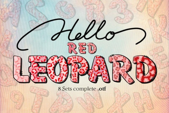 Unleash Your Wild Side: The Red Leopard Typeface