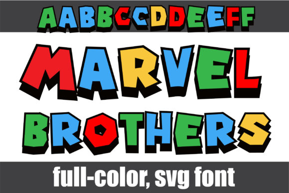 Unleashing Visual Power: The Marvel Brothers Color Font