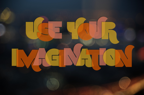 UseYourImagination: A Bold Color Font for Joyful Design